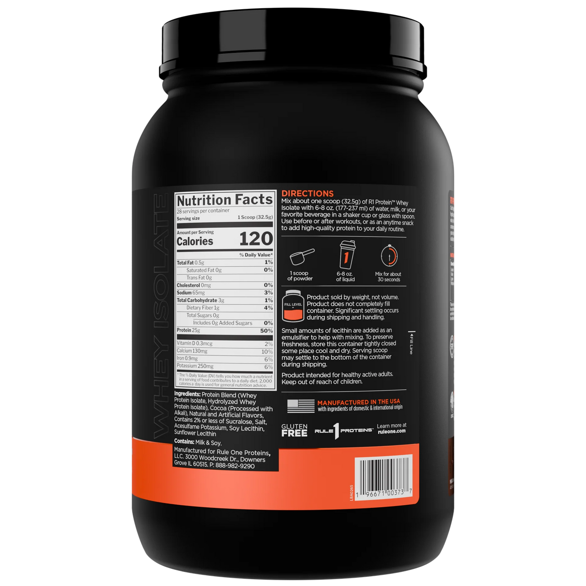 R1 - Protein Whey Isolate - PREORDER ONLY